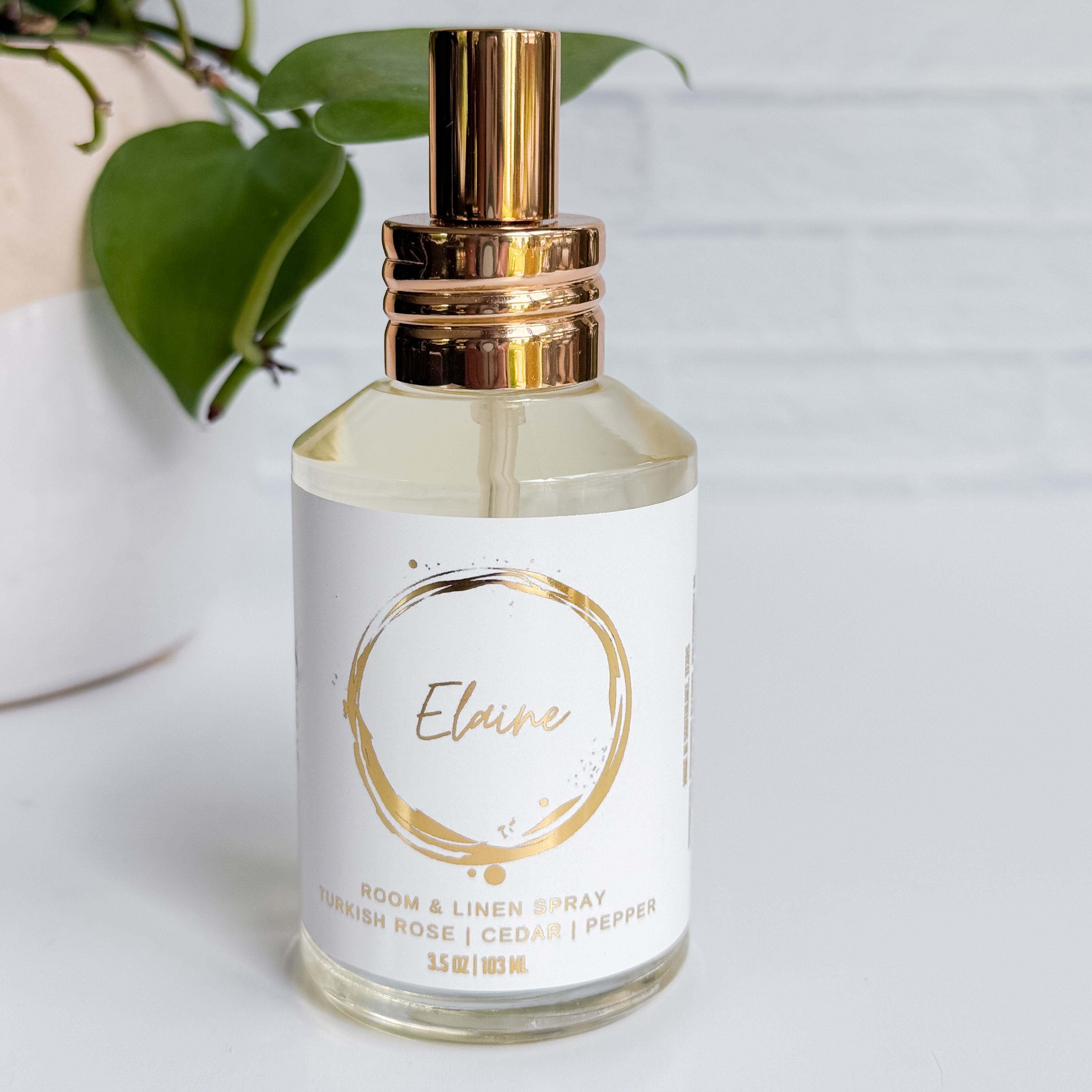 Elaine Room & Linen Spray | Scent notes of Bulgarian Rose, Iris, & Cedar